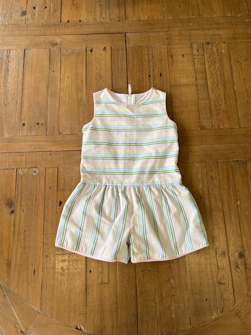 The Beaufort bonnet company Mae Ryan romper rainbow stipe 2T sleeveless short